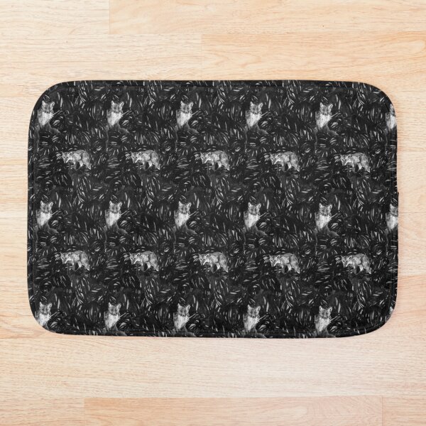 Item preview, Urban Fox Bin Bag Litter Statement Black and White Pattern  designed and sold by omnishamblesart.