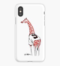 Belt Giraffe (White) iPhone Case/Skin