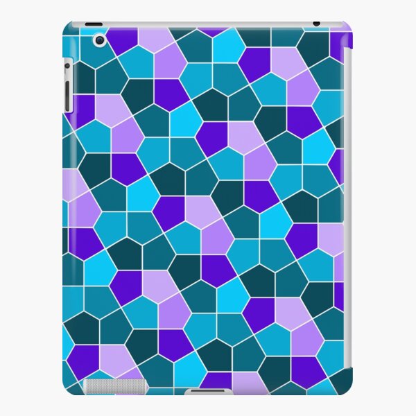 Cairo Pentagonal Tiles in Aqua and Purple iPad Snap Case