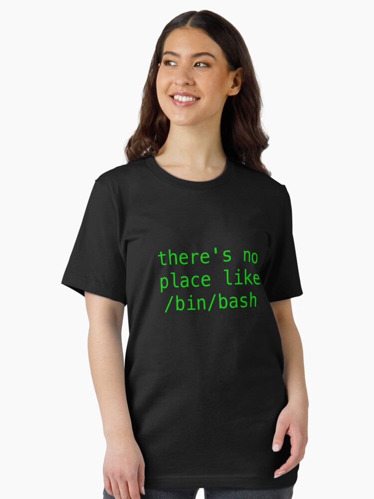 Thumbnail 1 of 7, Essential T-Shirt, There's no place like Home - Green Text Hacker Design designed and sold by noodledesigns.