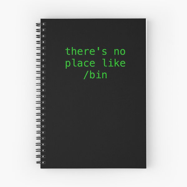 Item preview, There's no place like /bin - Green Text Hacker Design designed and sold by noodledesigns.