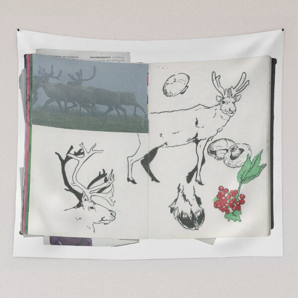 Item preview, Caribou Study designed and sold by sarahkwiseman.