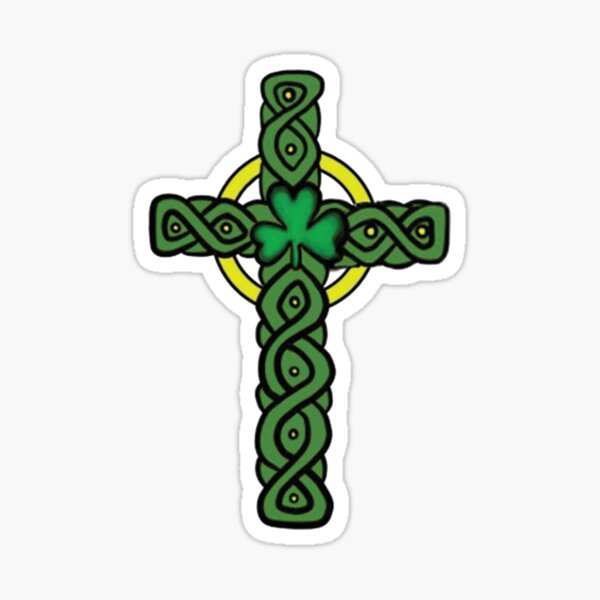 CELTIC CROSS PATCH CHRISTIAN IRISH IRELAND SAINT ST PATRICK FAITH RELIGIOUS  