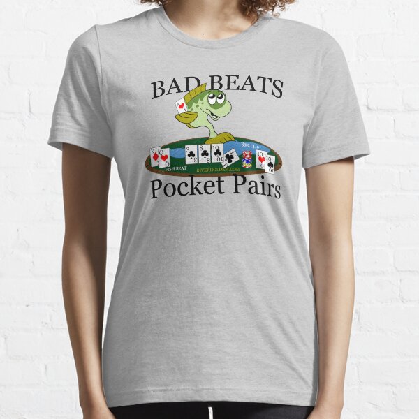 Bass Club Bad Beat Pocket Pairs Dark Text Essential T-Shirt