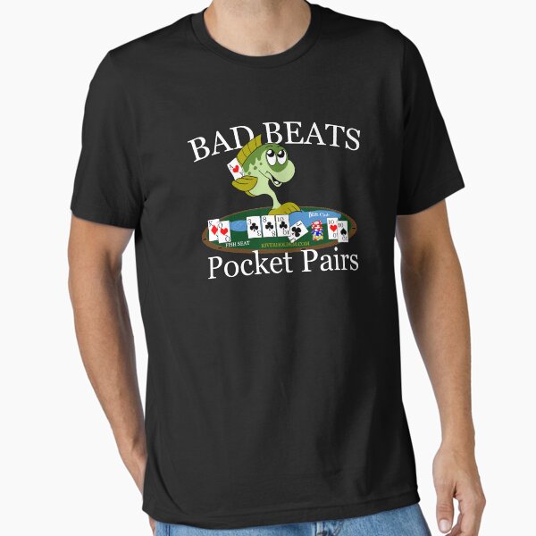 Bass Club Bad Beat Pocket Pairs Light Text Essential T-Shirt