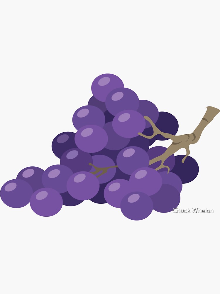 Thumbnail 3 of 3, Sticker, Grapes designed and sold by MrChuckles.