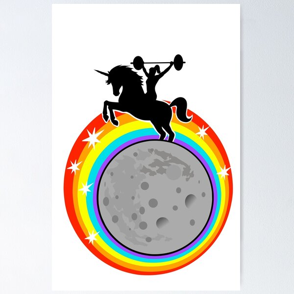 Item preview, Unicorn Barbell Moon designed and sold by Tim Addison.