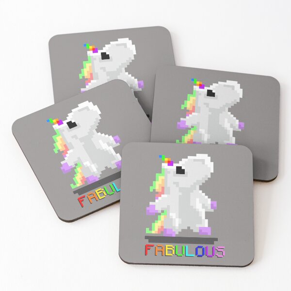 Item preview, Fabulous 8-bit Unicorn designed and sold by Sourbraaten.