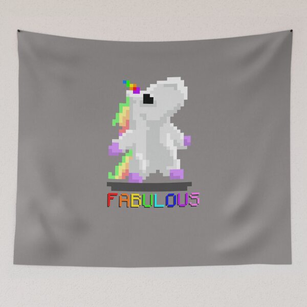 Item preview, Fabulous 8-bit Unicorn designed and sold by Sourbraaten.