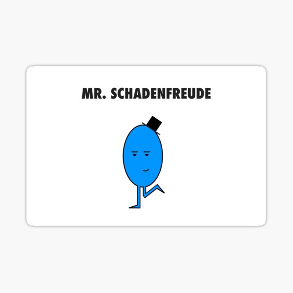 Mr. Schadenfreude Sticker