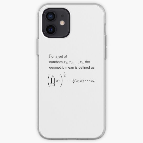 Geometric Mean iPhone Soft Case