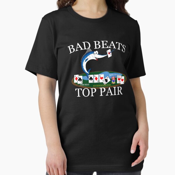 Marlin Club Bad Beat (Front or Back Versions White Text BAD BEATS) Essential T-Shirt