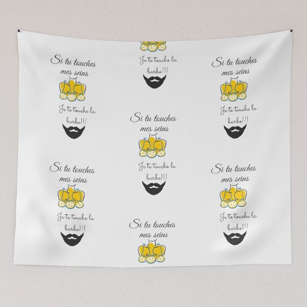 Item preview, If you touch my breasts, I'll touch your beard. designed and sold by ZAMSHOP972.