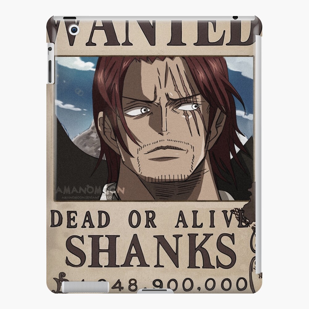Shanks One Piece Kopfgeld iPad-Hülle & Skinundefined mit "Gesuchte Shanks" von Amanomoon | Redbubble