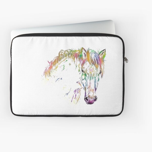 Regenbogen-Pony - Tigerschecke - Knabstrupper Laptoptasche