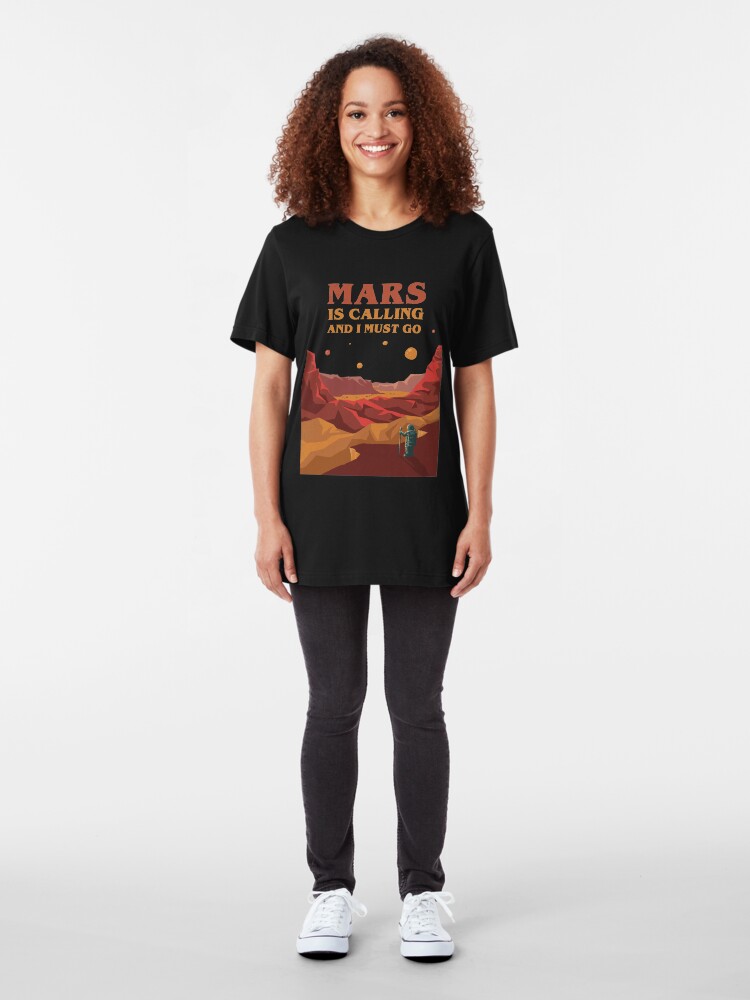 Alternate view of Mars is Calling Slim Fit T-Shirt