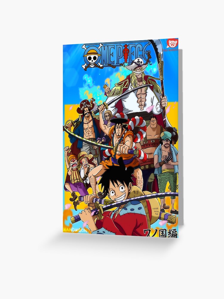 One Piece Cover Volume 96 Anime Style Greeting Card By Amanomoon Redbubble