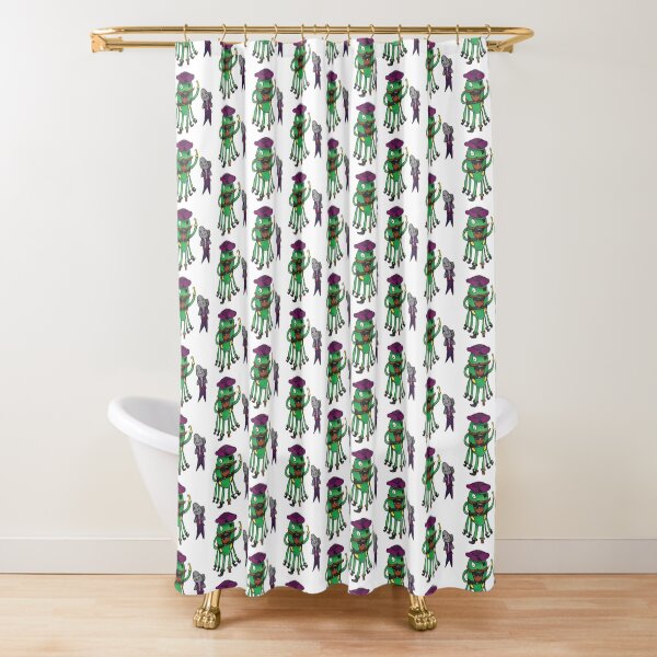 CAPTAIN KRAKEN AND MINNOW Shower Curtain