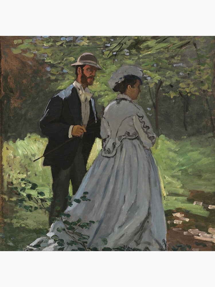 Bazille and Camille Painting by Claude Monet by podartist