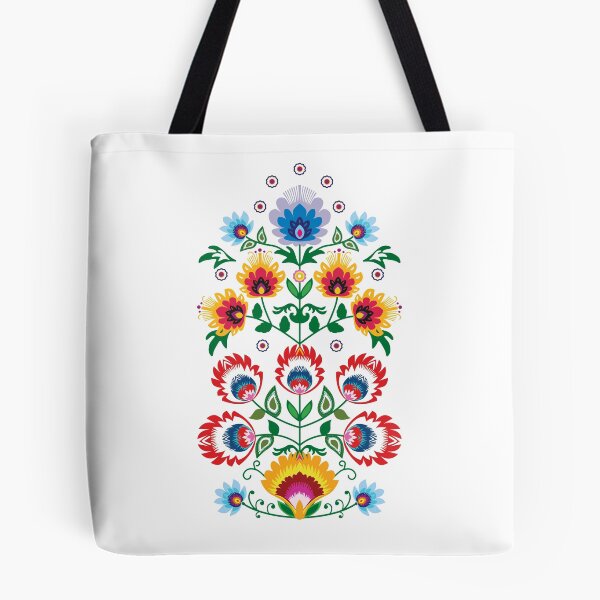 Item preview, Unique folk composition on white designed and sold by FK-UK.