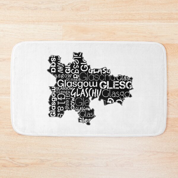 Item preview, Glasgow City Map With Text designed and sold by MacPean.