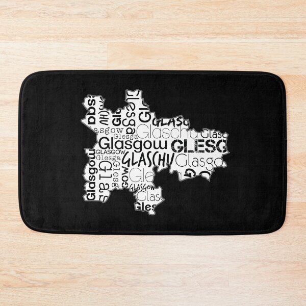 Item preview, Glasgow City Map With Text designed and sold by MacPean.