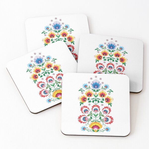 Item preview, Unique folk composition on white designed and sold by FK-UK.