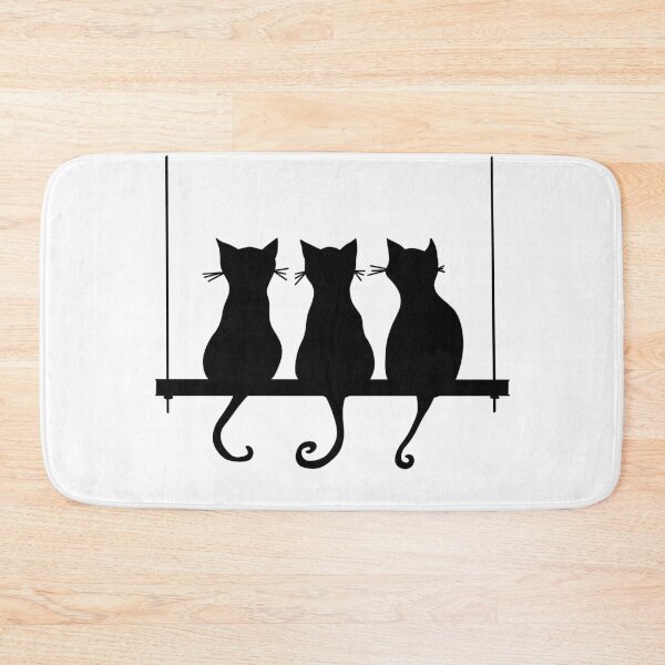 Item preview, Cats negative space black  designed and sold by Nezumi98.