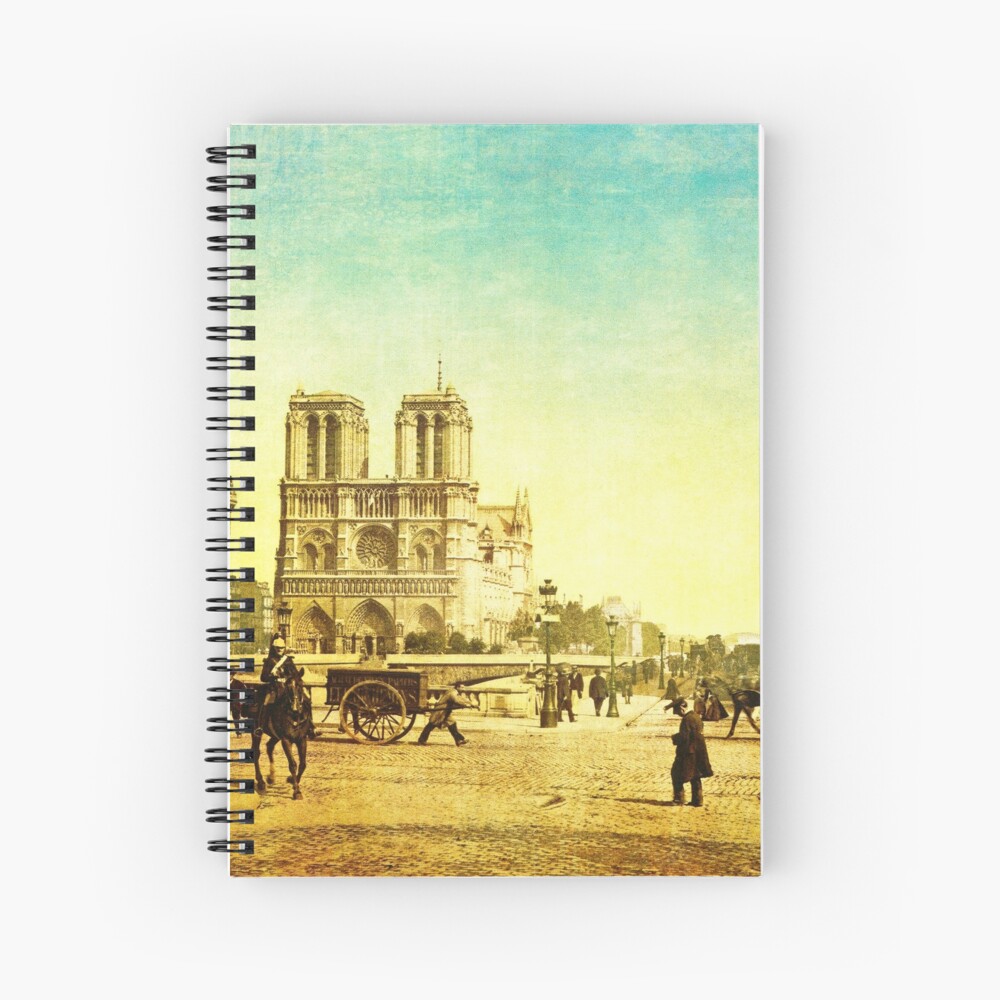 Vintage Notre Dame Spiral Notebook