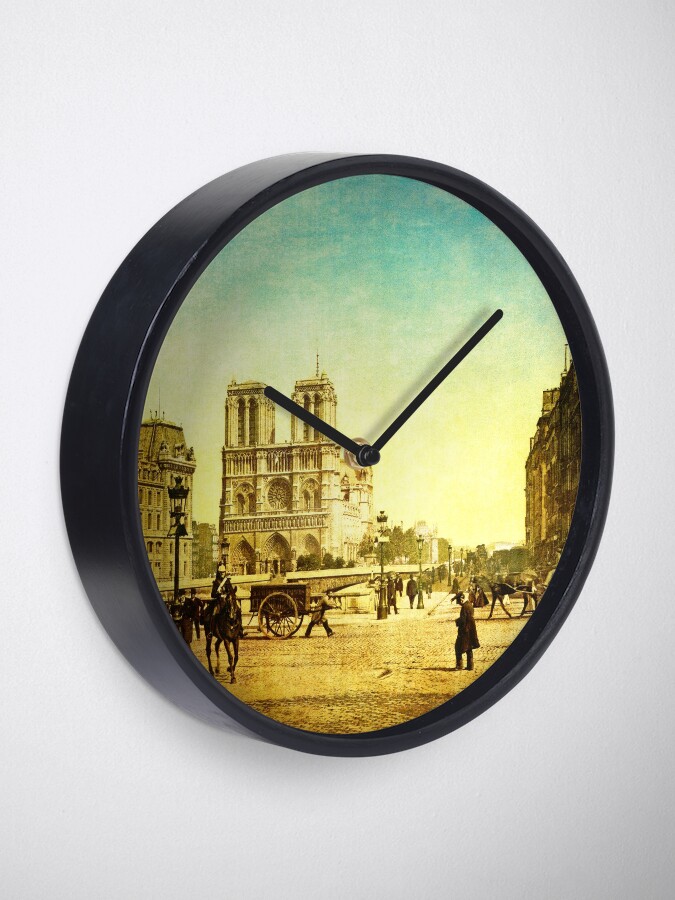 Alternate view of Vintage Notre Dame Clock