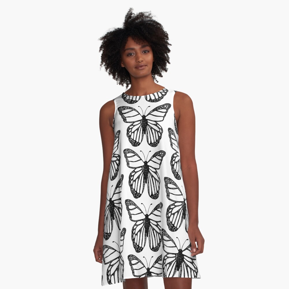 Butterfly Lines A-Line Dress