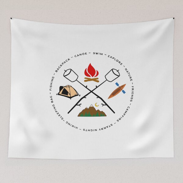 Item preview, Campground Bonfire Marshmallow Rowboat Oar Lodge. designed and sold by MAXXEXCHANGE.
