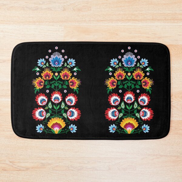 Item preview, Unique folk composition on black designed and sold by FK-UK.