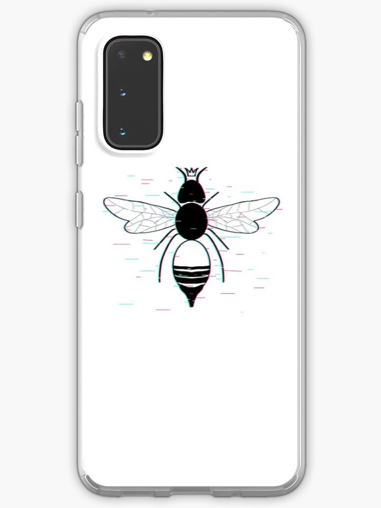 glitched tiktok queen bee case skin for samsung galaxy by ams2373 redbubble