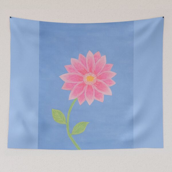 Artikelvorschau, Blume auf blau entworfen und verkauft von Goldenskik.