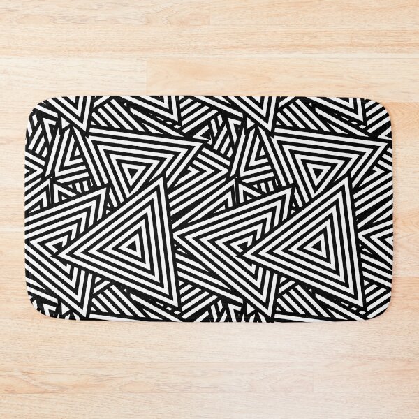 Item preview, Black And White Triangle Pattern designed and sold by artsandsoul.