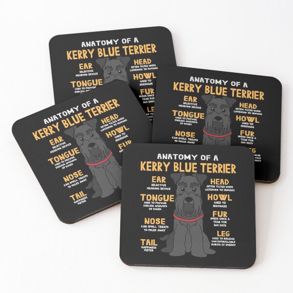 Item preview, Anatomy of Kerry Blue Terrier Dog designed and sold by rafaeltto.