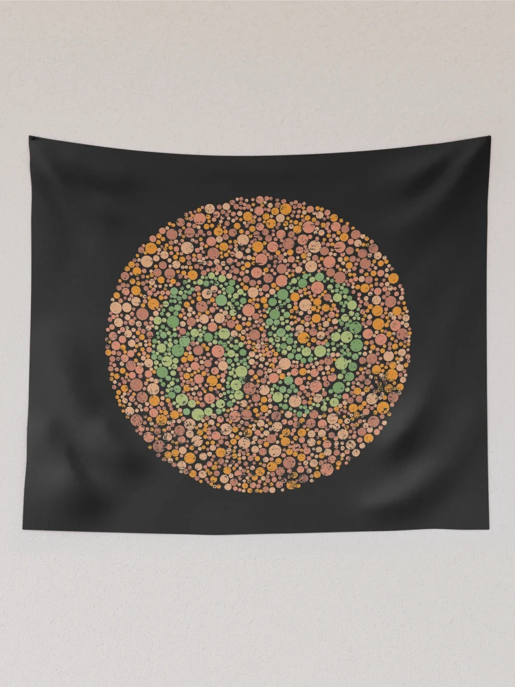 Thumbnail 2 of 3, Tapestry, Color Blind Test 69 [Roufxis-Rb] designed and sold by RoufXis.