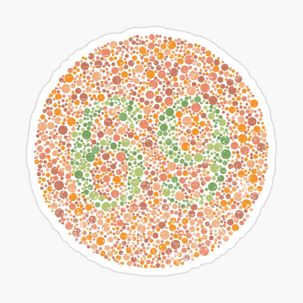 Color Blind Test 69 Poster By Roufxis Redbubble