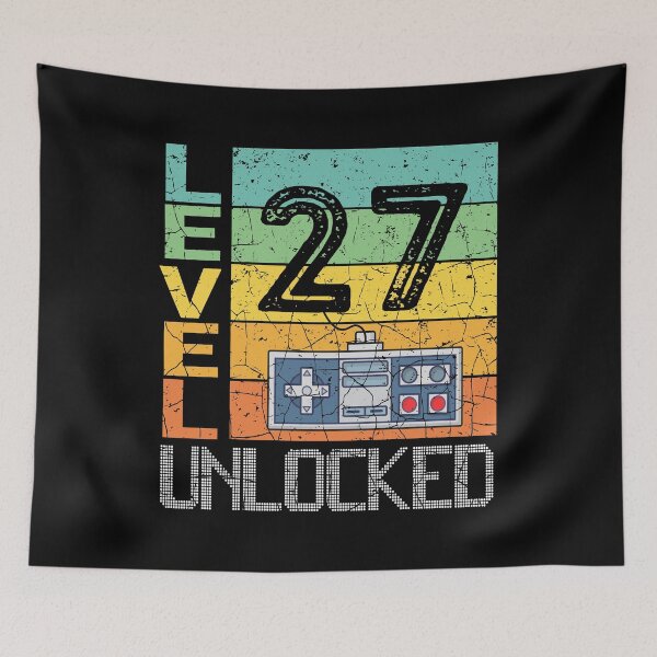 Item preview,  Level 27 Unlocked Shirt - 27th Birthday Gift  designed and sold by meedTee.