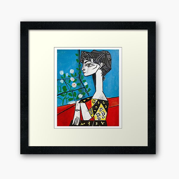 Pablo Picasso Jacqueline With Flowers 1956, T Shirt, Artwork Framed Art Print