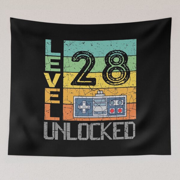 Item preview, Level 28 Unlocked Shirt - 28th Birthday Gift  designed and sold by meedTee.