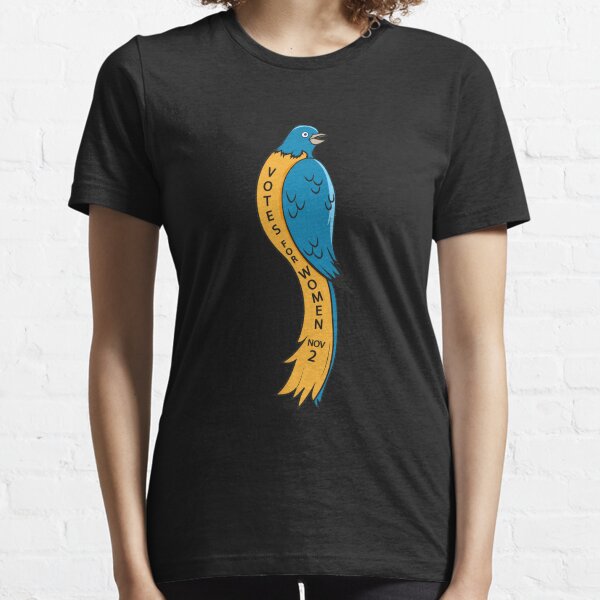 Item preview, Votes For Women Suffrage Blue Bird 100 Years Feminist Gear designed and sold by DynamicDesign.