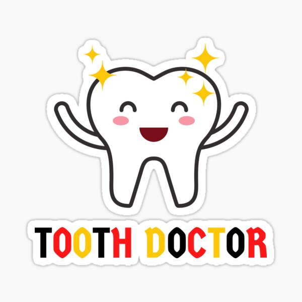 Dentist Zahnarzt German Deutsch Funny Tooth Doctor Sticker