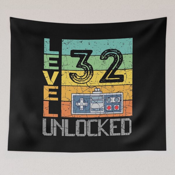 Item preview, Camisa desbloqueada de nivel 32 - 32.o regalo de cumpleaños designed and sold by meedTee.