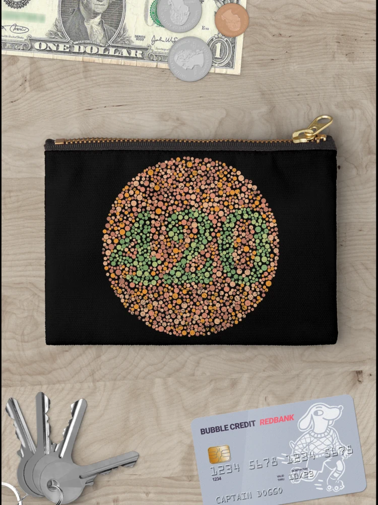 Thumbnail 3 of 4, Zipper Pouch, Color Blind Test 420 [Roufxis-Rb] designed and sold by RoufXis.