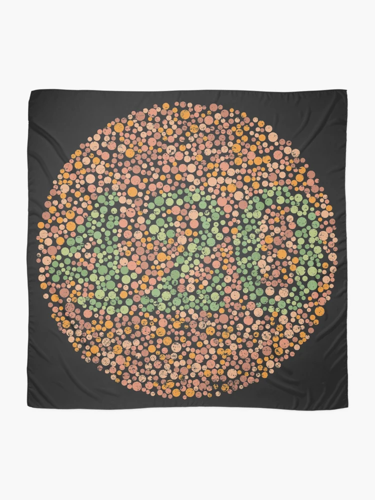 Thumbnail 2 of 3, Scarf, Color Blind Test 420 [Roufxis-Rb] designed and sold by RoufXis.