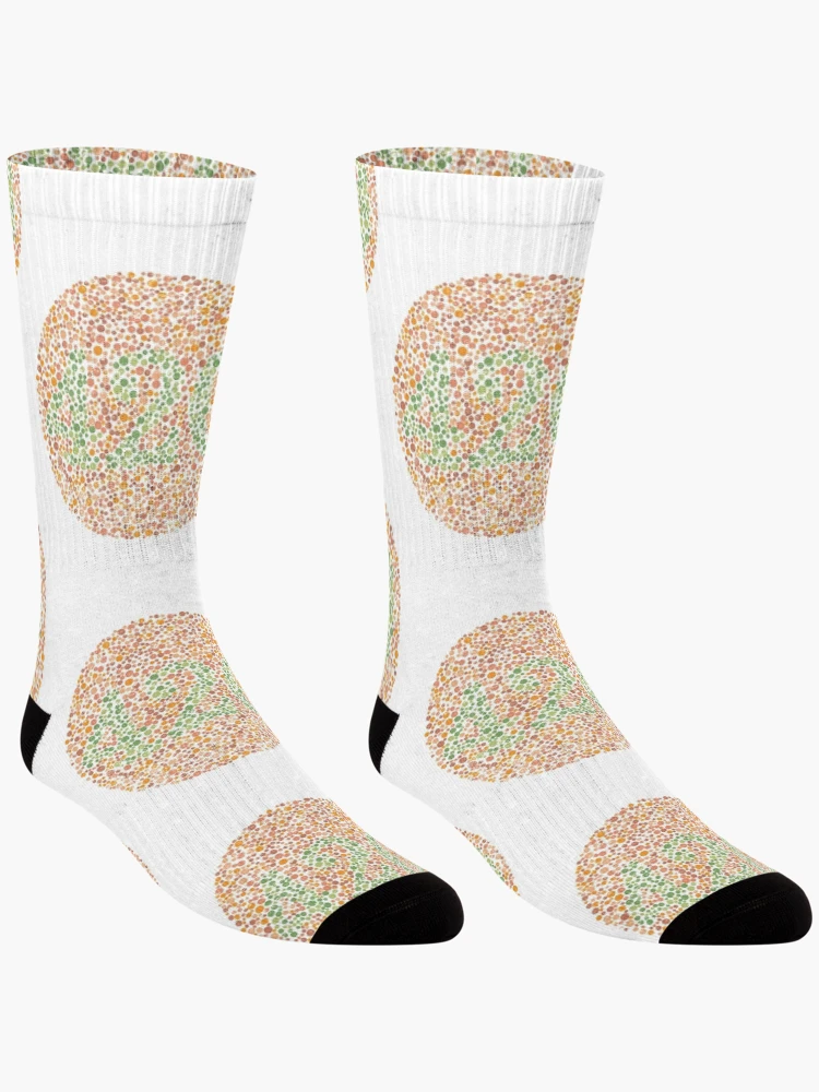 Thumbnail 3 of 5, Socks, Color Blind Test 420 [Roufxis-Rb] designed and sold by RoufXis.
