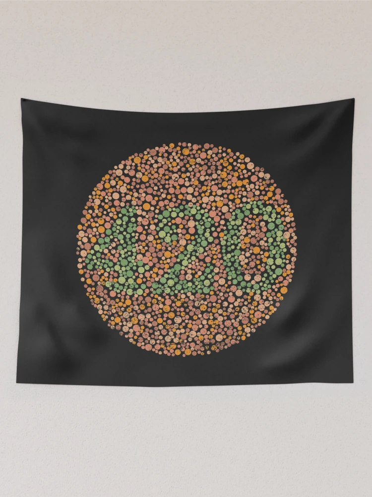 Thumbnail 2 of 3, Tapestry, Color Blind Test 420 [Roufxis-Rb] designed and sold by RoufXis.