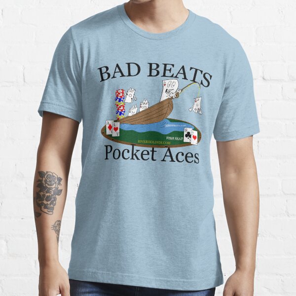 Bad Beats Fisherman's Club Dark Text Essential T-Shirt